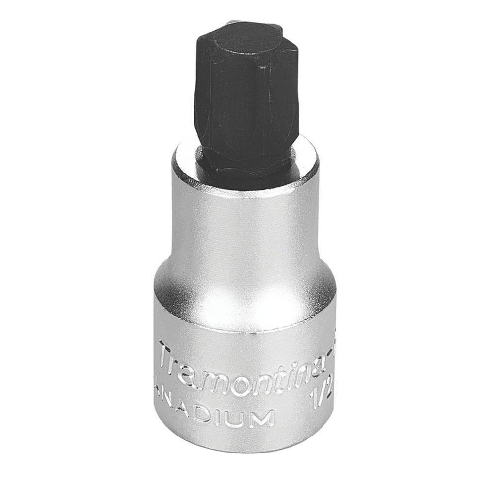 Soquete Em Aço Cromo Vanádio Ponta Trafix T60 - Encaixe 1/2" Tramontina Pro Tramontina - 1