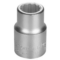 Soquete Estriado Em Aço Cromo Vanádio 19 Mm - Encaixe 3/4" Tramontina - 1