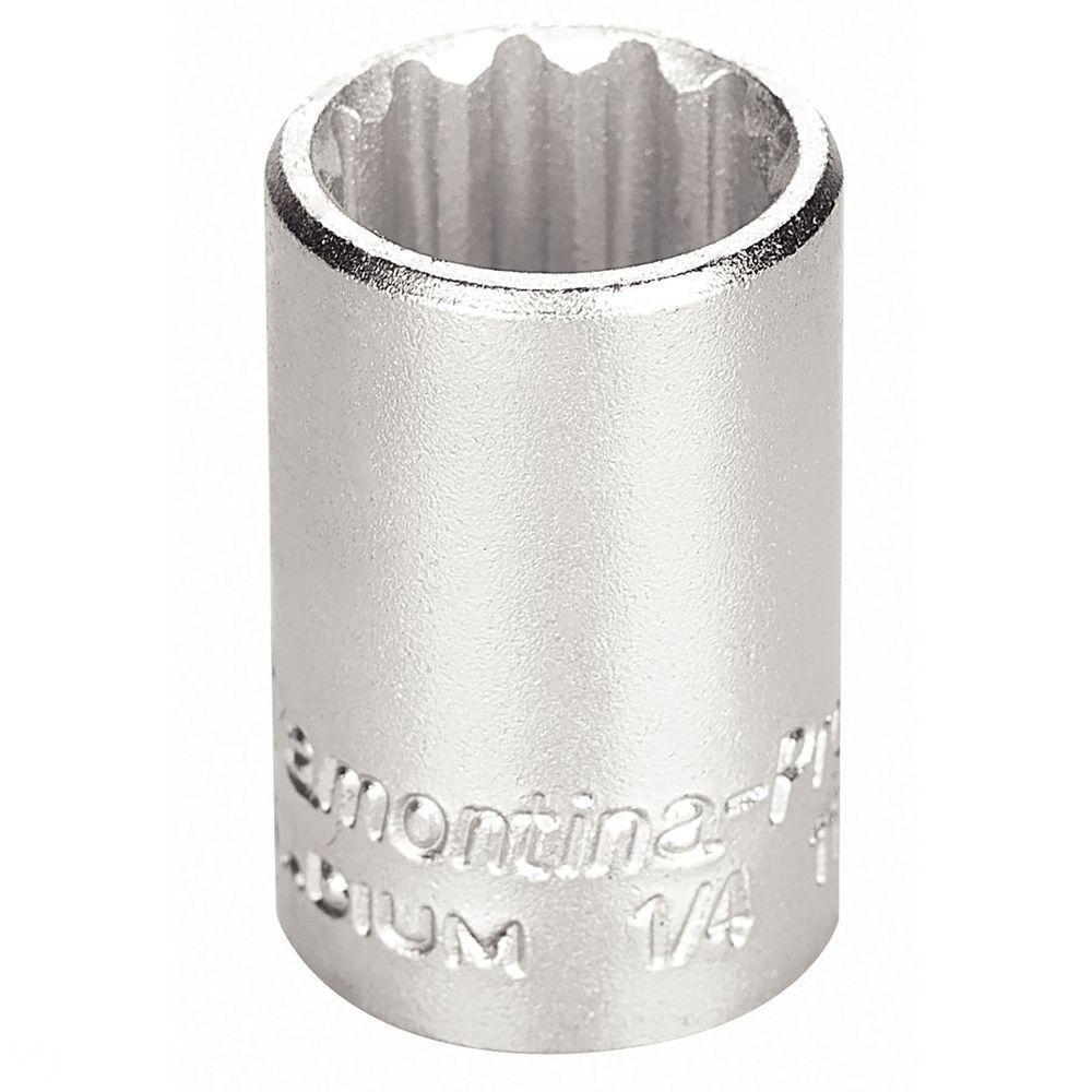 Soquete Estriado Em Aço Cromo Vanádio 10 Mm - Encaixe 1/4" Tramontina - 1