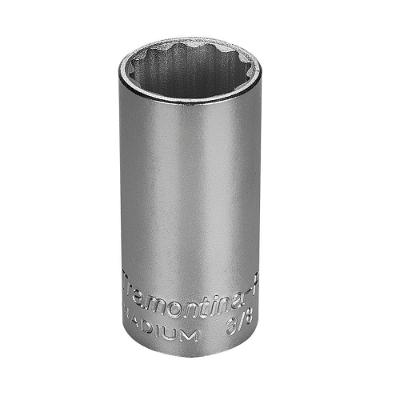 Soquete Estriado Longo Em Aço Cromo Vanádio 3/4" - Encaixe 3/8" Tramontina Pro Tramontina