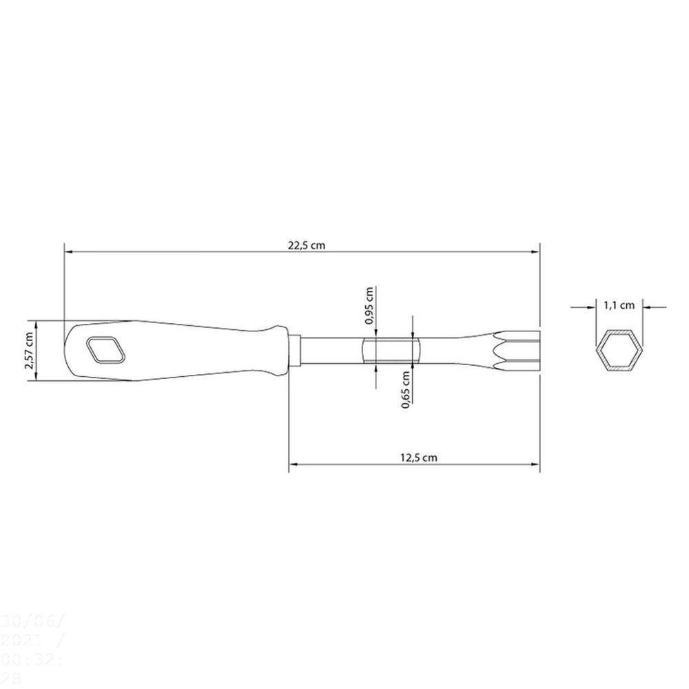 Chave Canhão 7 Mm Tramontina Com Haste Tubular Tramontina - 3