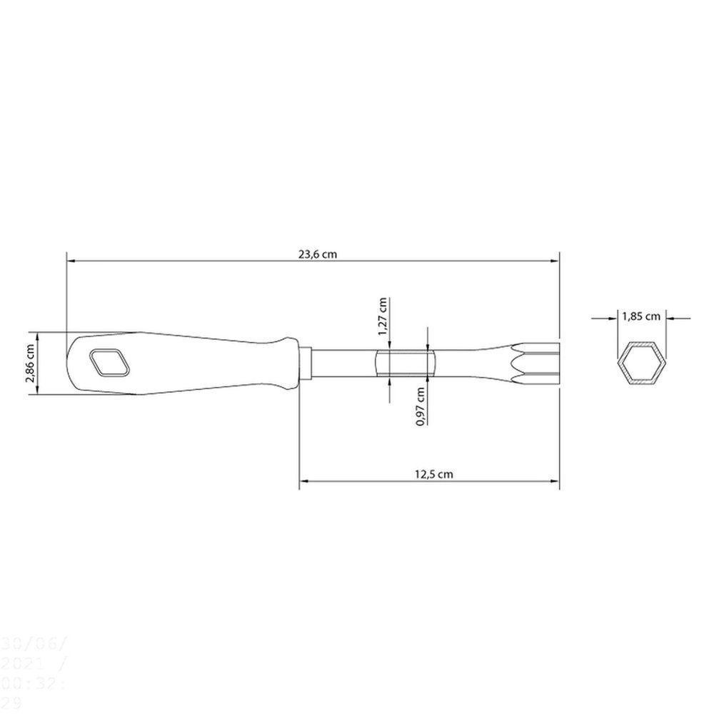 Chave Canhão 13 Mm Tramontina Com Haste Tubular Tramontina - 3