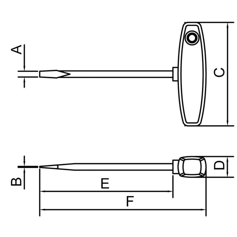 Chave Cabo T Ponta Chata 6x195 Mm Tramontina Pro Tramontina - 2