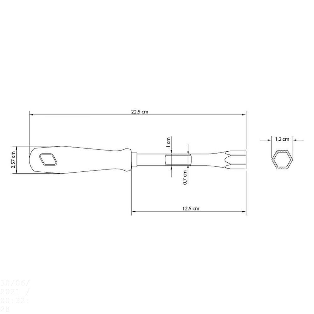 Chave Canhão 8 Mm Tramontina Com Haste Tubular Tramontina - 3