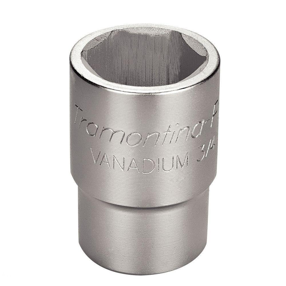 Soquete Sextavado Em Aço Cromo Vanádio 28 Mm - Encaixe 3/4" Tramontina - 1