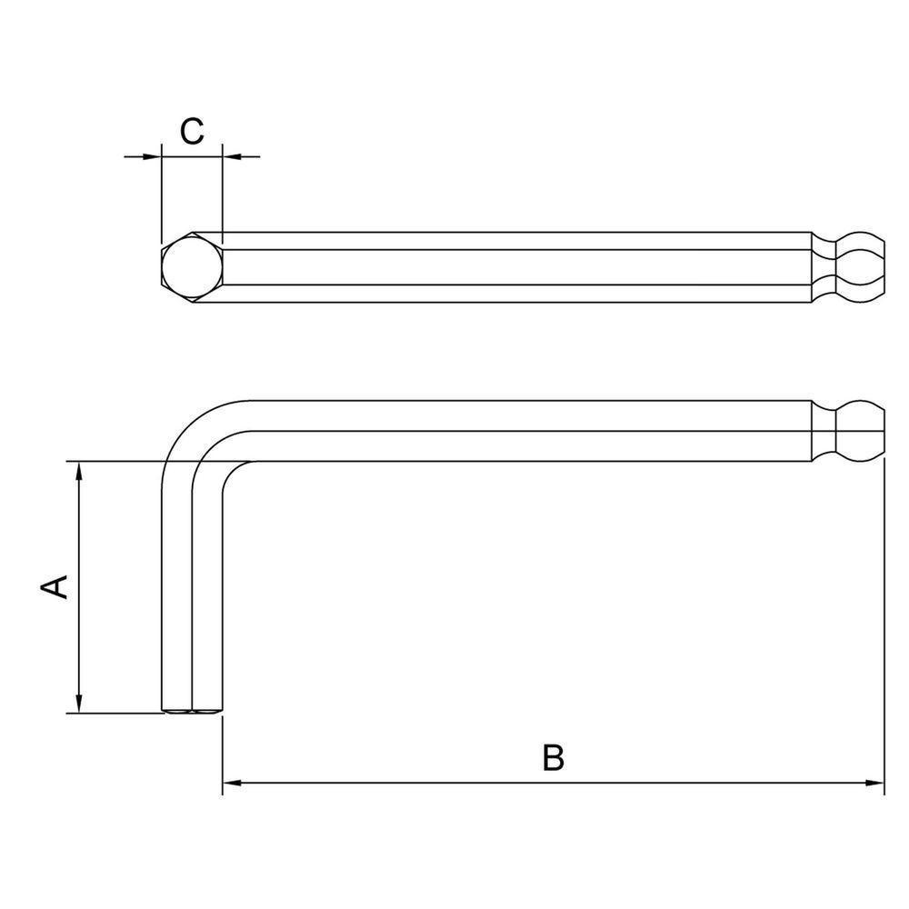 Chave Hexagonal Ponta Abaulada 8 Mm Tramontina Pro Tramontina - 3