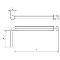 Chave Hexagonal Ponta Abaulada 8 Mm Tramontina Pro Tramontina - 3