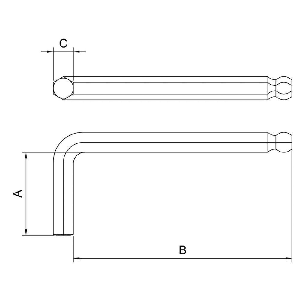 Chave Hexagonal Ponta Abaulada 5 Mm Tramontina Pro Tramontina - 3