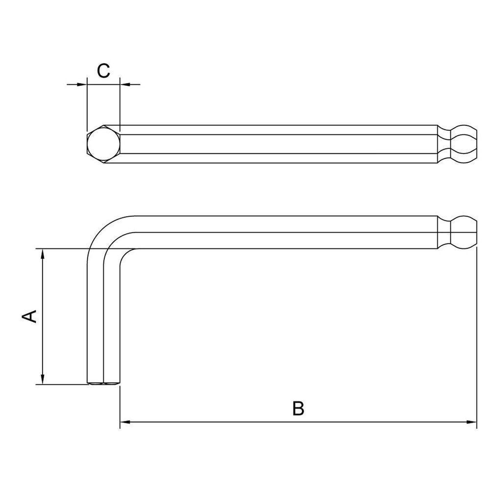 Chave Hexagonal Ponta Abaulada 3,5 Mm Tramontina Pro Tramontina - 3