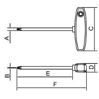Chave Cabo T Ponta Cruzada 8x290 Mm Tramontina Pro Tramontina - 2