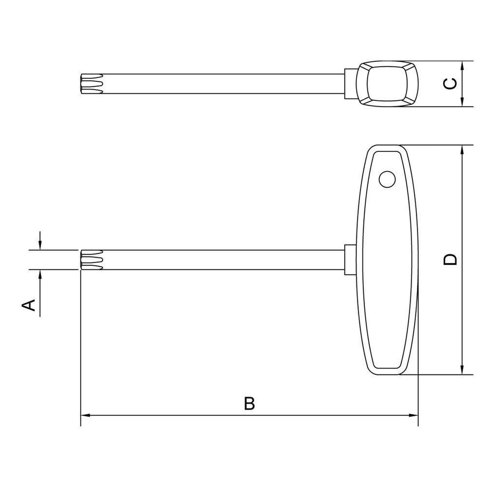 Chave Cabo T Ponta Trafix T45 Tramontina Pro Tramontina - 2