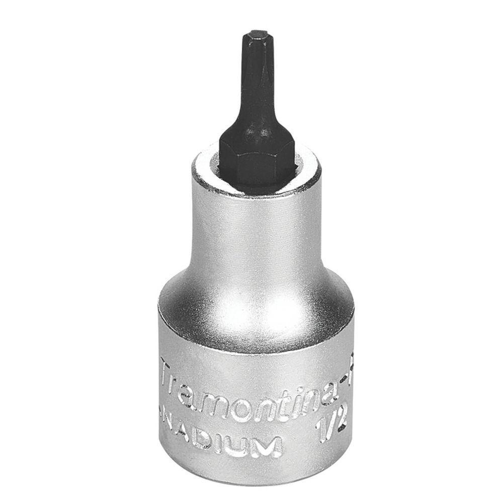 Soquete Em Aço Cromo Vanádio Ponta Trafix T20 - Encaixe 1/2" Tramontina Pro Tramontina - 1