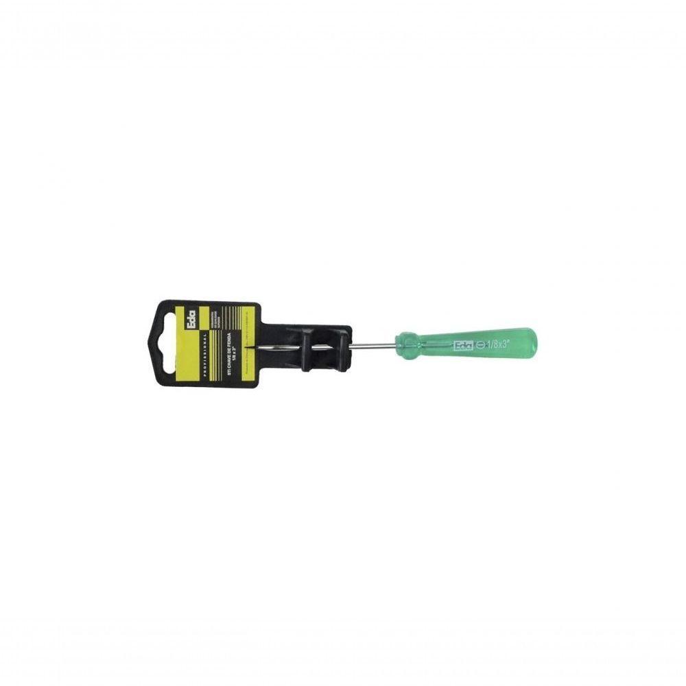Chave Fenda P.magn Acetato Verde A 1/8equot;x 3equot; - 1