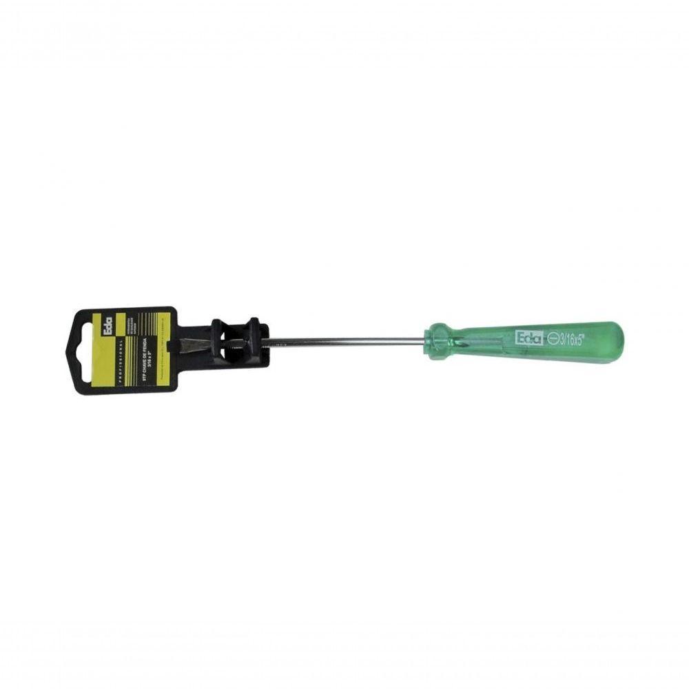 Chave Fenda P.magn Acetato Verde B 3/16equot;x 5equot; - 1