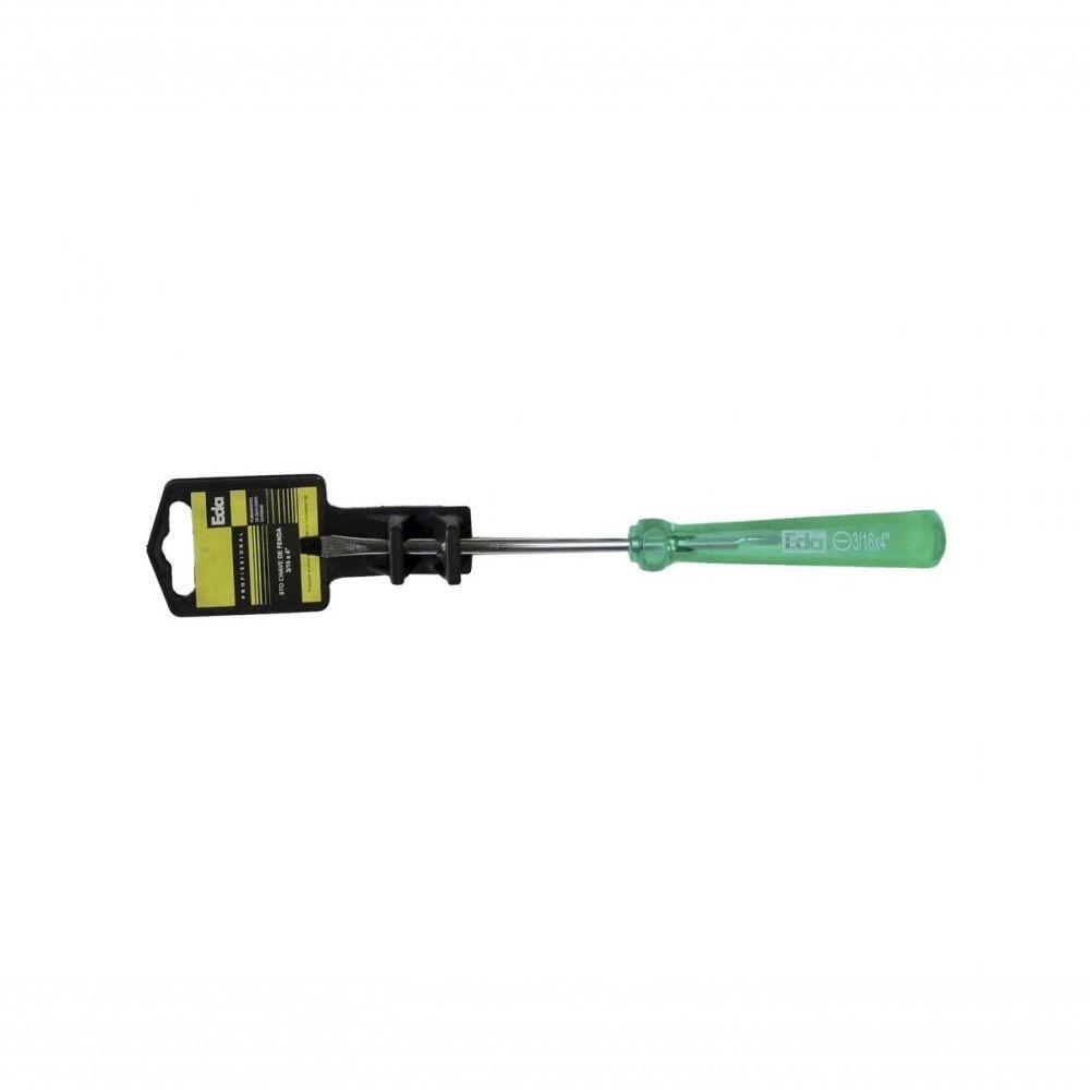 Chave Fenda P.magn Acetato Verde B 3/16equot;x 4equot; - 1
