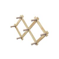 Cabide Sanfonado De Parede Em Madeira Pinus - Stolf 7 Pinos - 1