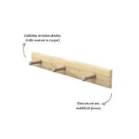 Cabide De Parede Em Madeira Pinus - Stolf 3 Pinos - 3