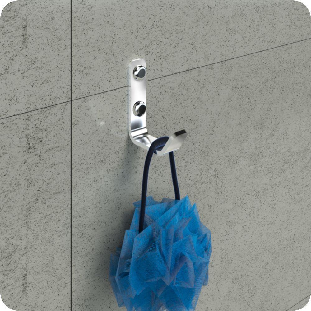 Kit 5 Cabide Gancho De Parede Cromado Para Toalha - 1