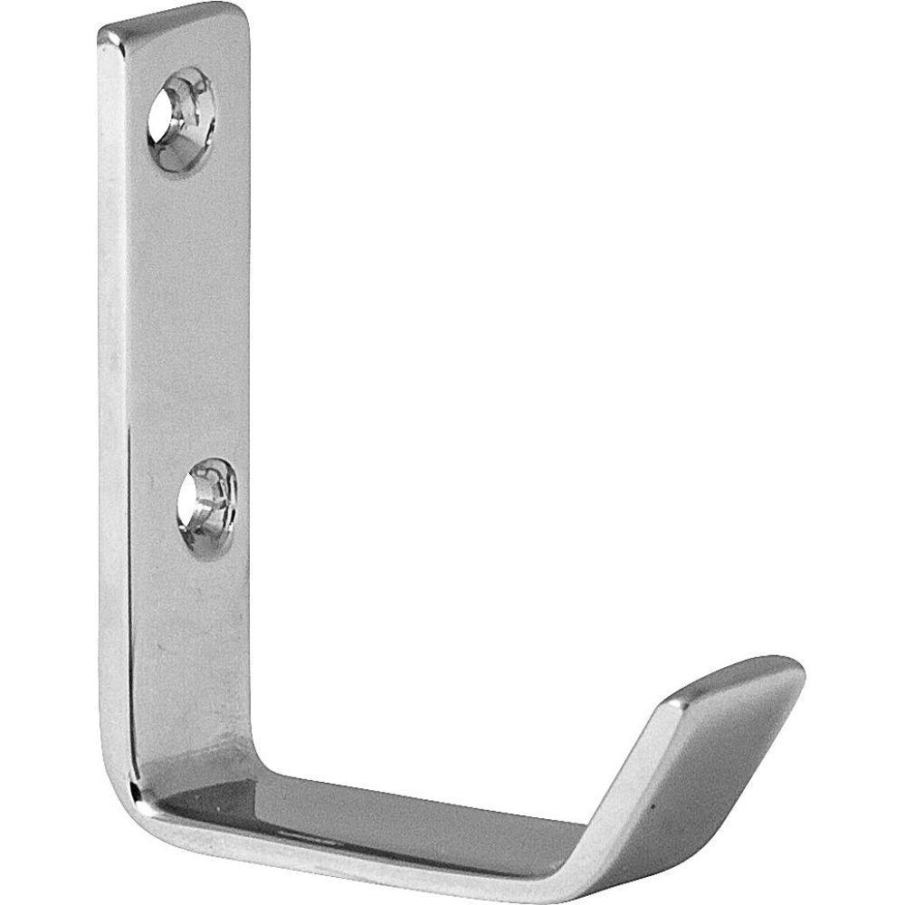 Kit 5 Cabide Gancho De Parede Cromado Para Toalha - 2