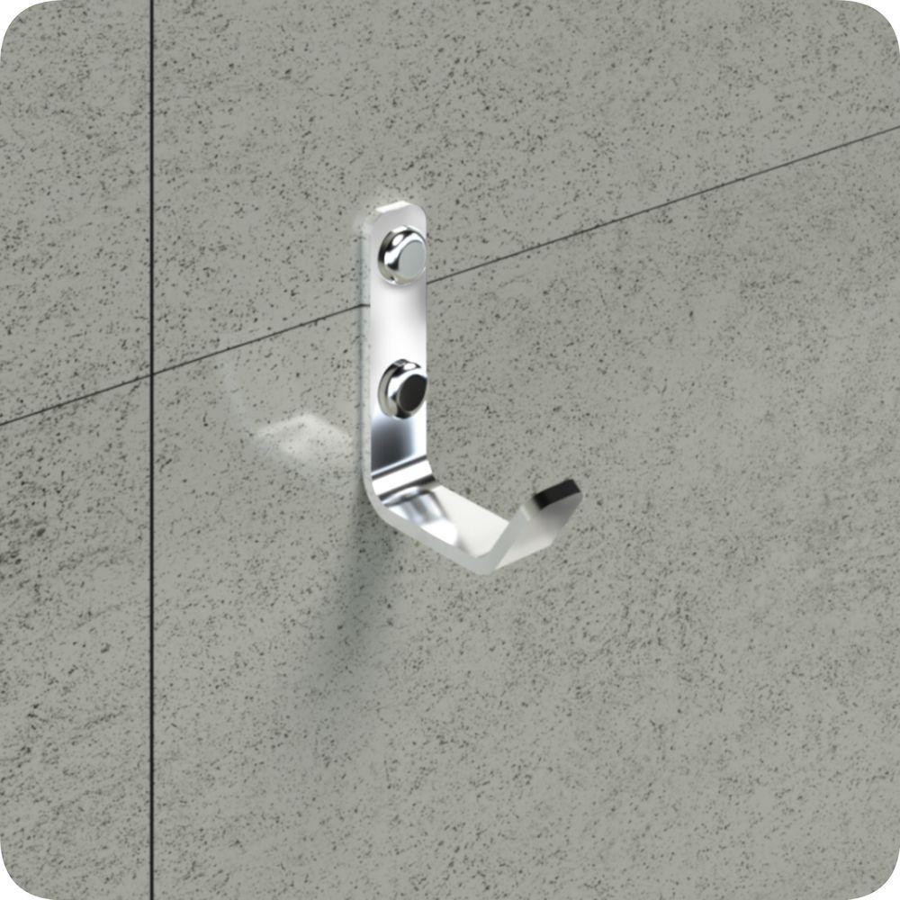 Kit 5 Cabide Gancho De Parede Cromado Para Toalha - 4