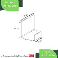 Gancho Adesivo 3M Inox De Parede Cabide Autocolante Df