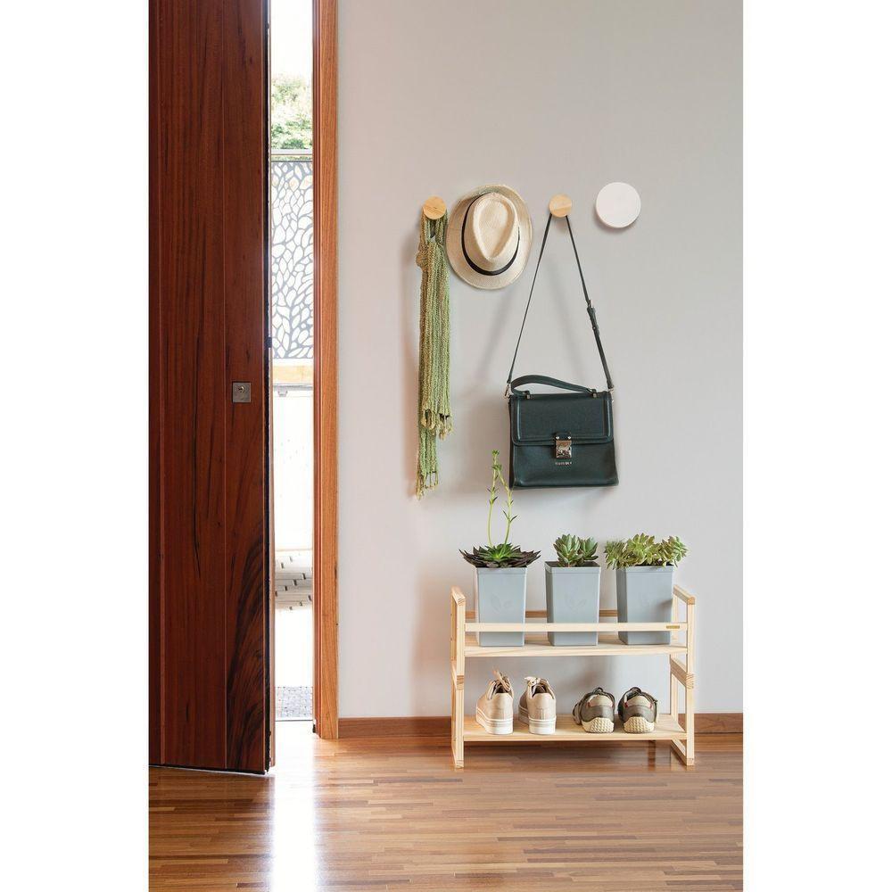 Cabide Gancho Tramontina Em Madeira Maciça Com Acabamento Em Pintura Branca 120 Mm Tramontina - 5