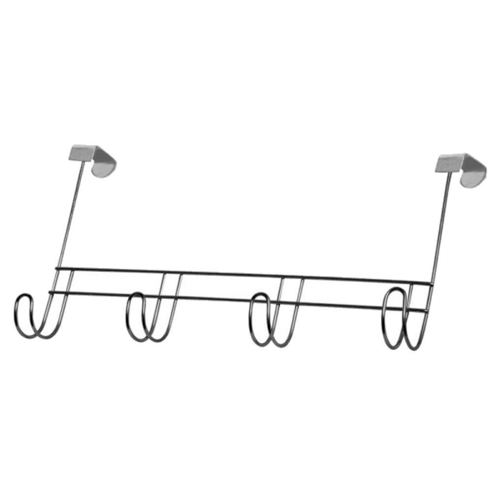 Cabideiro Para Porta 4 Ganchos Para Pendurar Toalhas - 1