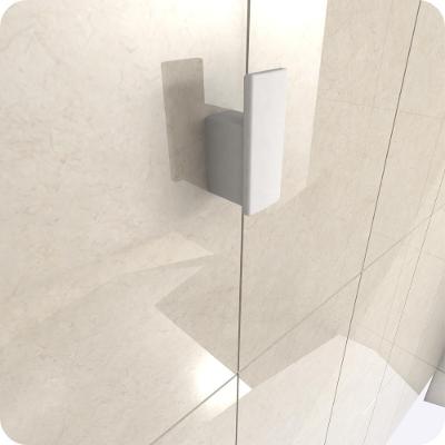 Cabide para Banheiro de Parede Branco Master Dupla Fixação