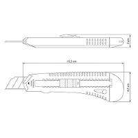 Estilete Retrátil 6" Tramontina Basic Com Lâmina Em Aço Especial Tramontina - 3
