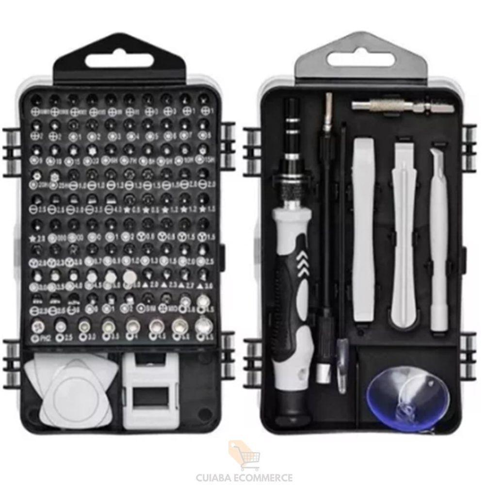 Kit Ferramenta Com Jogo De 115 Peças Chave De Precisao - 3