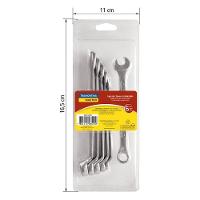 Jogo De Chaves Combinadas Com Corpo Forjado Em Aço Especial Cromado Em Milímetros 6 Peças - 3