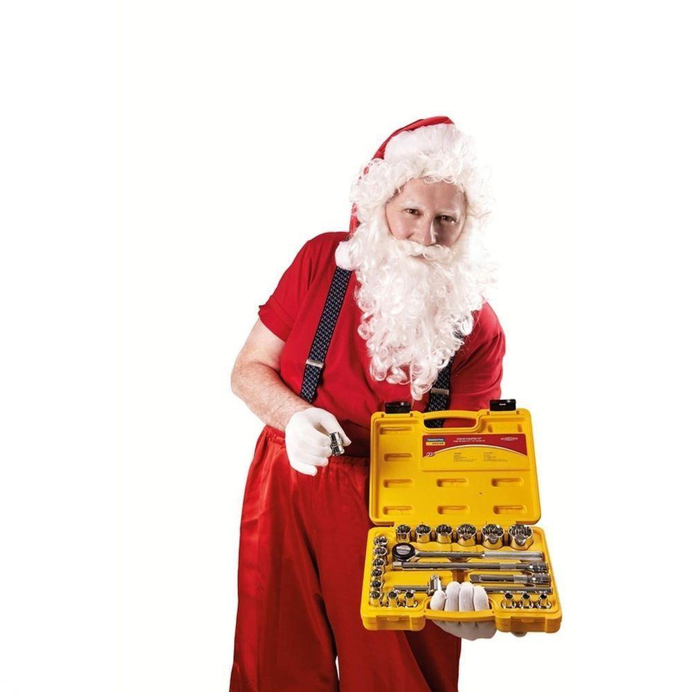 Jogo De Soquetes Estriados Encaixe 1/2" Em Aço Cromo Vanádio Com Acabamento Cromado E Mal - 7