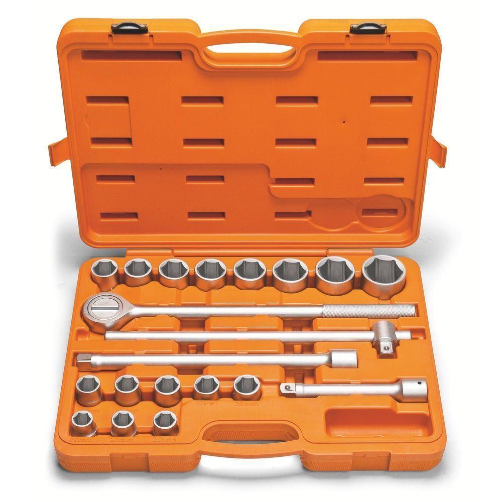 Maleta Com Soquetes Sextavados E Acessórios 3/4 Polegada 20 Peças - Milímetros Pro - 1