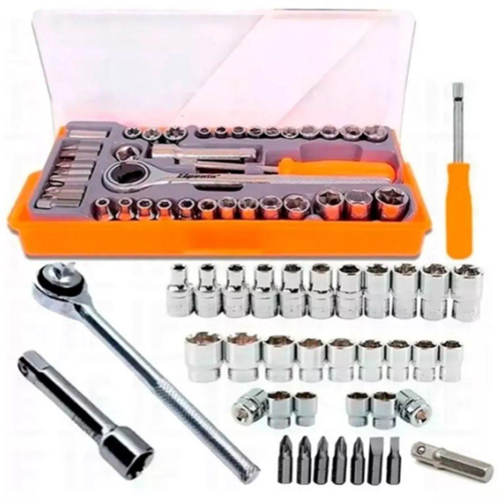 Kit Ferramenta Jogo De Chave Soquete Com Catraca - 1