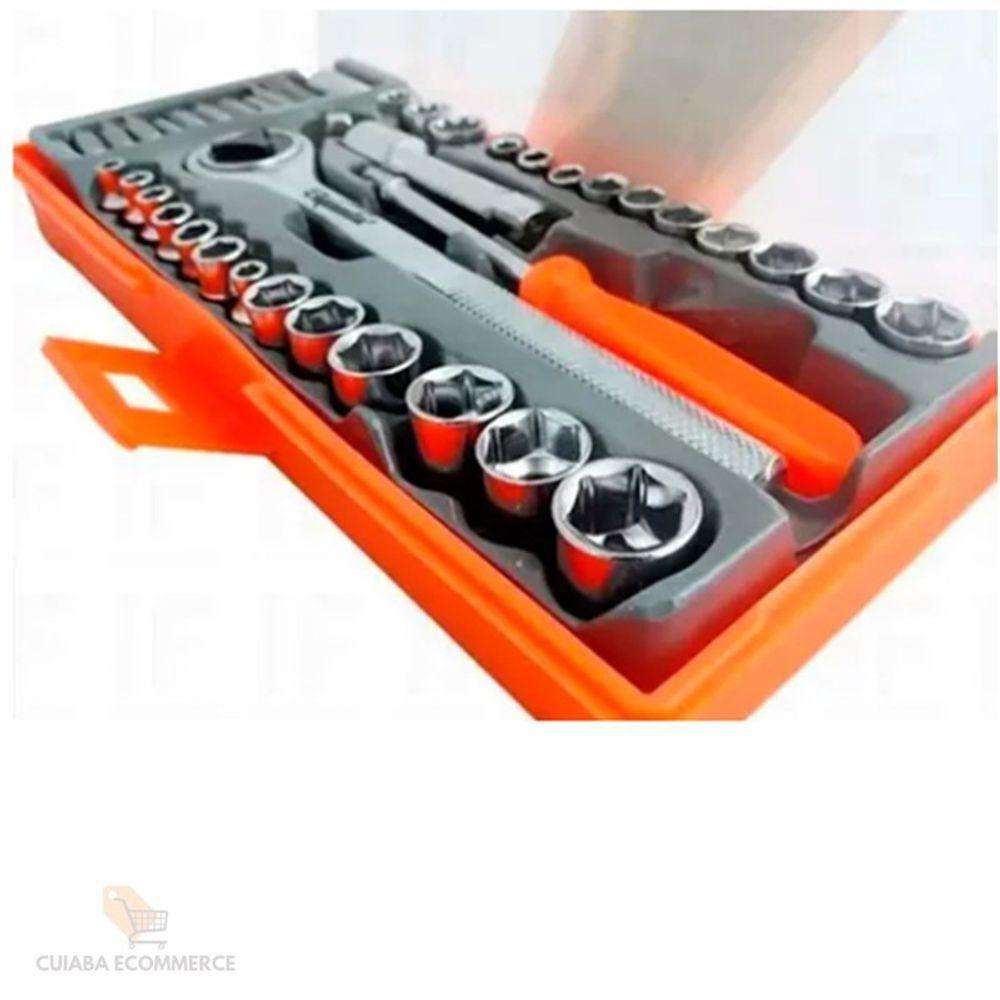 Kit Ferramenta Jogo De Chave Soquete Com Catraca - 3