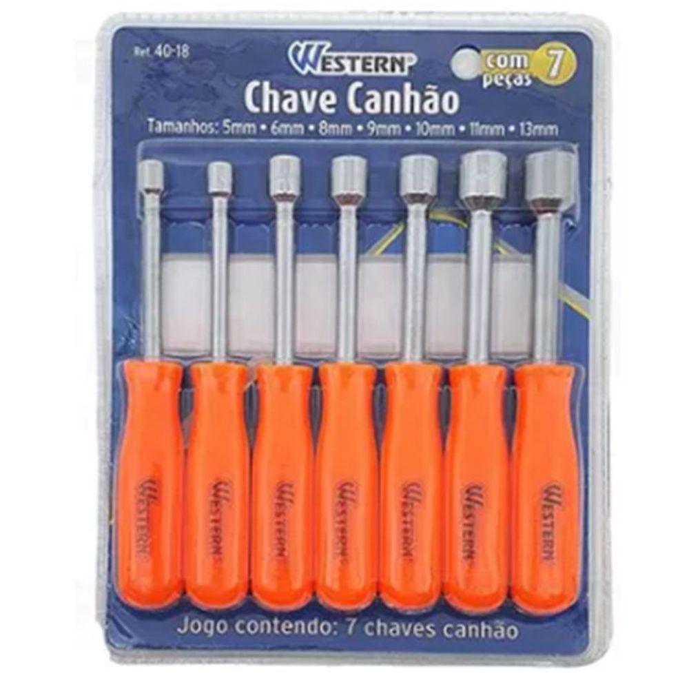 Kit Ferramenta Jogo Com 7 Peças Comprimento Total 14cm - 2