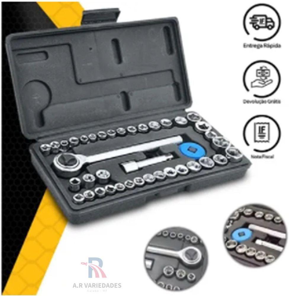 Jogo Chave Soquete C/ Catraca 40 Pçs Soquete E Allen - 3