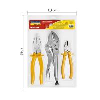 Kit De Ferramentas Com Alicate De Pressão 10" Alicate Universal 8" E Alicate Corte Diagon - 1