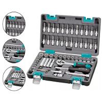 Kit Ferramenta Jogo Soquete 57 Peças 1/4 Catraca Chave Allen - 2