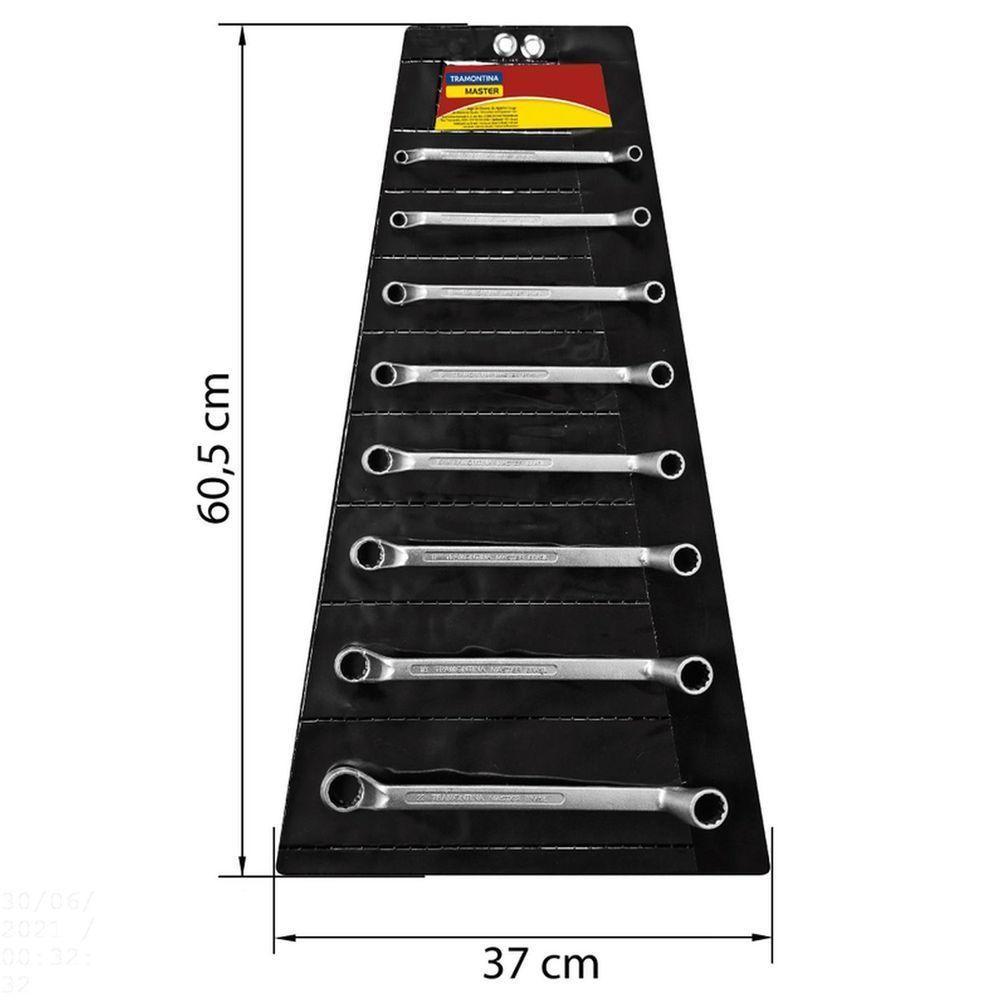 Conjunto De Chaves Estrela Com Corpo Em Aço Especial Cromado 8 Peças Em Milímetros - 2