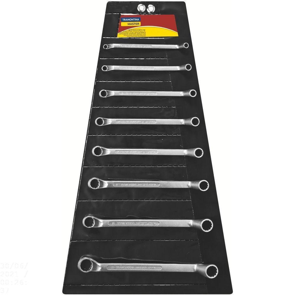 Conjunto De Chaves Estrela Com Corpo Em Aço Especial Cromado 8 Peças Em Milímetros - 3