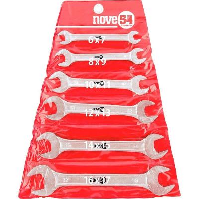 Jogo Chave Fixa 6-17Mm Aço Carbono Com 6 Peças Estojo Plásti