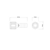 Adaptador Com Rosca Interna 1/2'' Tramontina Para Mangueiras - 8