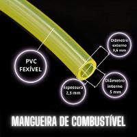 Mangueira De Combustível 5 X 2,3Mm X 50M Amarela Ibirá - 2