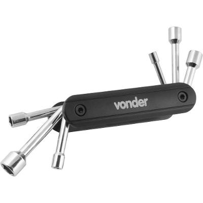 Jogo Chaves Canhão 5mm à 12mm 6 Peças Cromo Vanádio Vonder