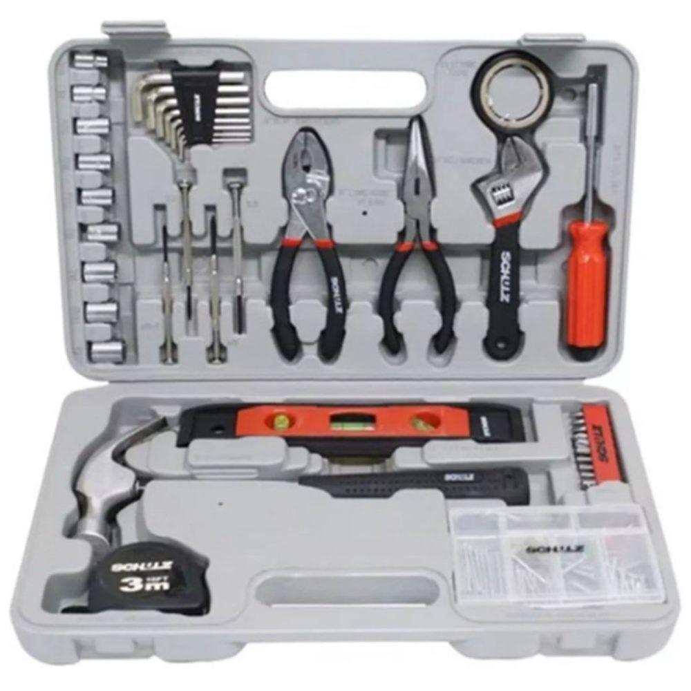 Kit Ferramenta Jogo Com 100 Peças Com Soquetes E Bits - 1