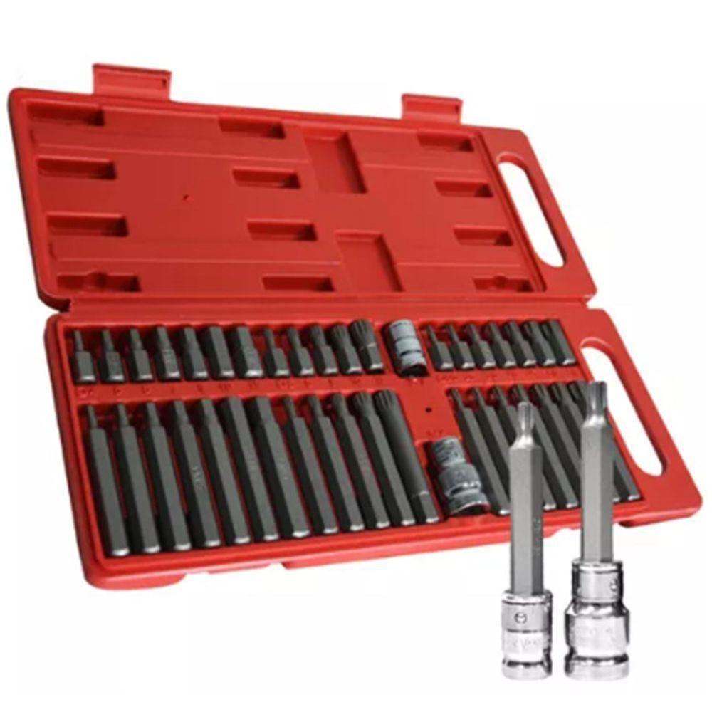 Kit Ferramenta 40 Peças Torx Allen Multidentado Bit Crv - 1