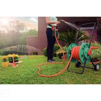 Mangueira Multi 1/2" Laranja Em Pvc 3 Camadas 15 M Com Engates Rápidos E Esguicho