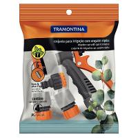 Conjunto Para Irrigação Tramontina Com Engates Rápidos E Hidropistola 4 Peças Tramontina - 4
