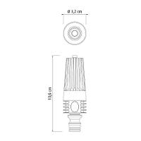 Esguicho Com Jato Regulável Para Engate Rápido Em Plástico Tramontina Tramontina